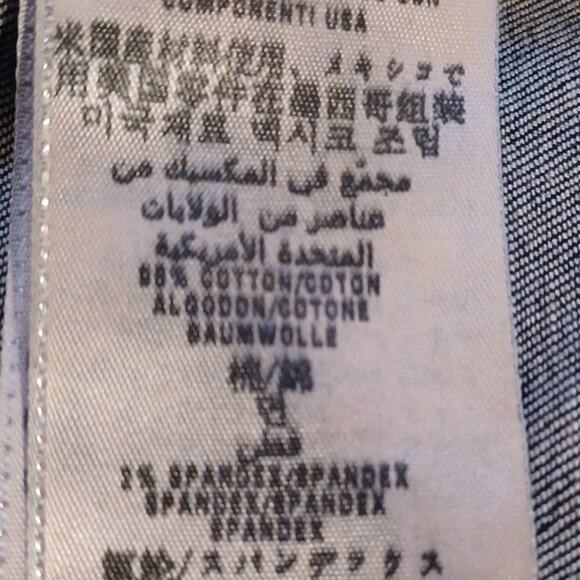 GUESS Jeans Stretch Denim Jacket Dark Wash. Size M - Picture 16 of 16